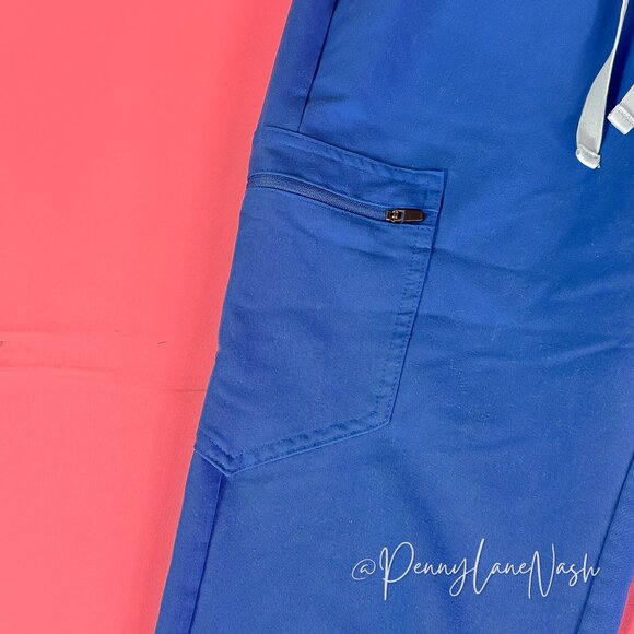 FIGS Women's Zamora Jogger Scrub Pants Royal Blue - Picture 4 of 13